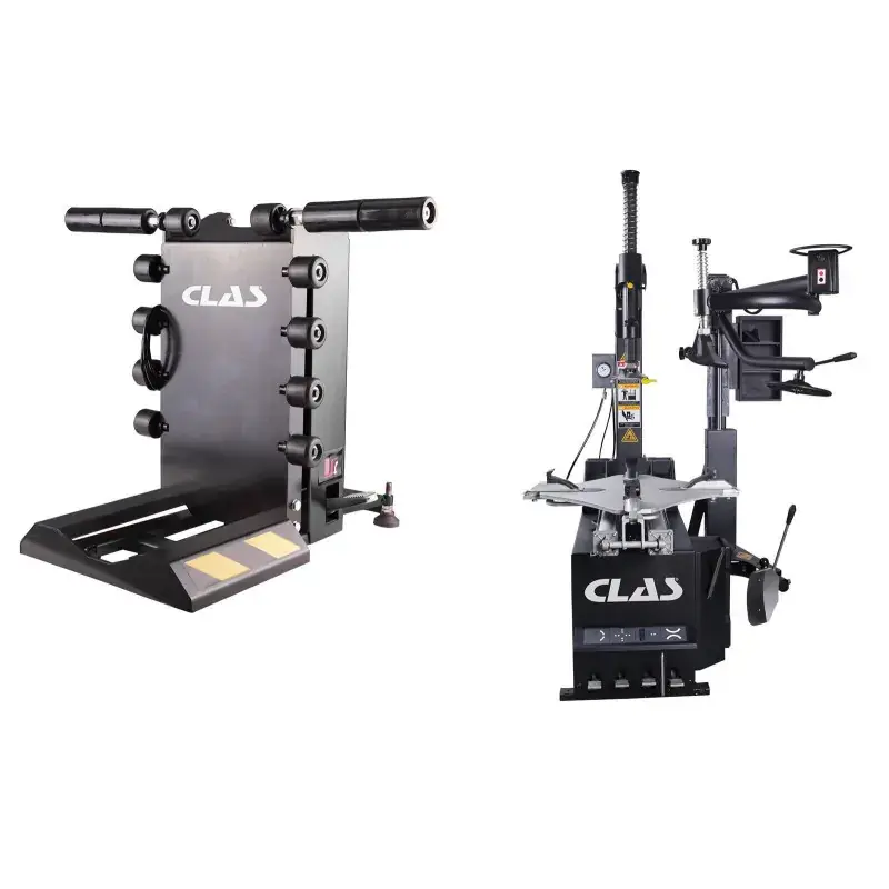 Pack démonte pneus automatique 10"-24" 1 vitesse 230V + Lève roue charge max. 70kg - CLAS DM 0522 Offre Exclusive