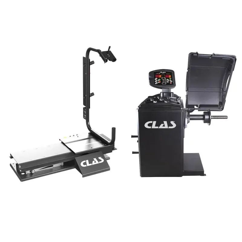 Authentique Pack équilibreuse à roues 28‘‘ 230V 90W EQ 1000 + Lève roue semi-automatique EQ 0000 - CLAS EQ 0010