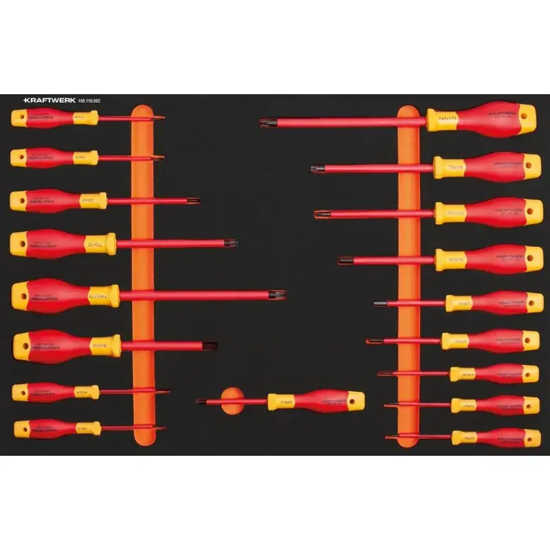Produit De Marque Module VDE de tournevis 18 pièces KRAFTWERK 105.110.002