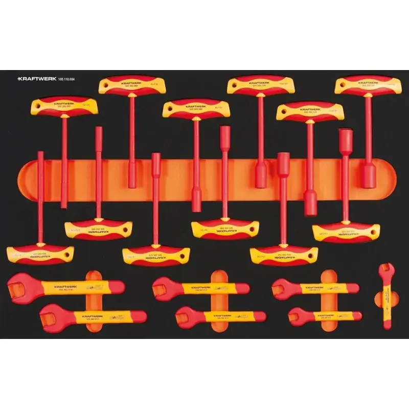Remise Module VDE de clé à fourche et à douille 19 pièces KRAFTWERK 105.110.004