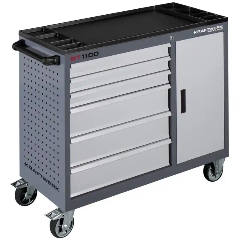 Commande En Gros Servante d‘atelier 6 tiroirs + 1 armoire BT1100 KRAFTWERK - 101.316.100