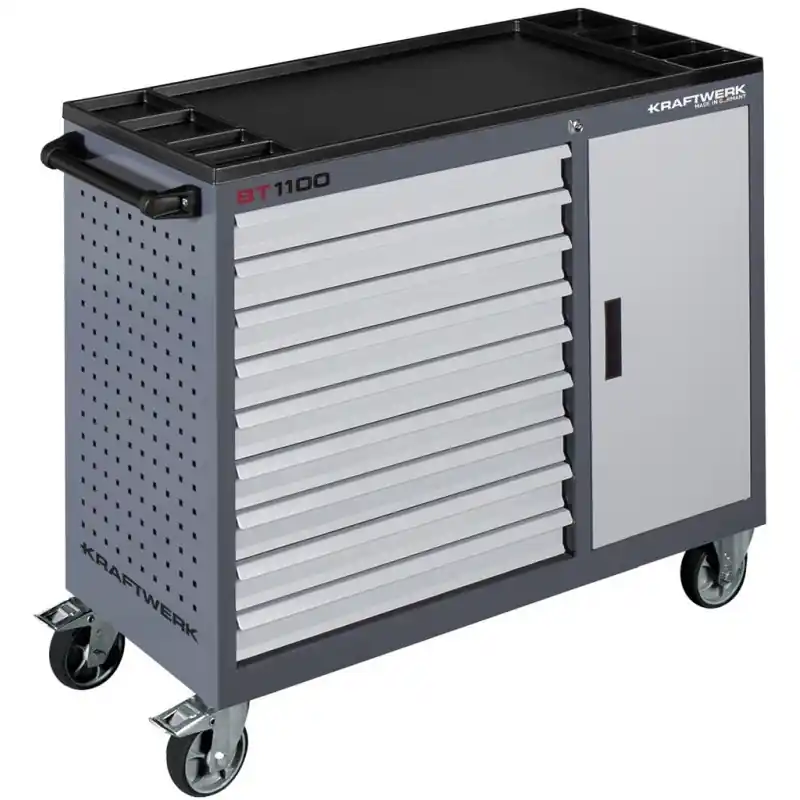 Offre Limitée Servante d‘atelier 9 tiroirs + 1 armoire BT1100 KRAFTWERK – 101.319.100