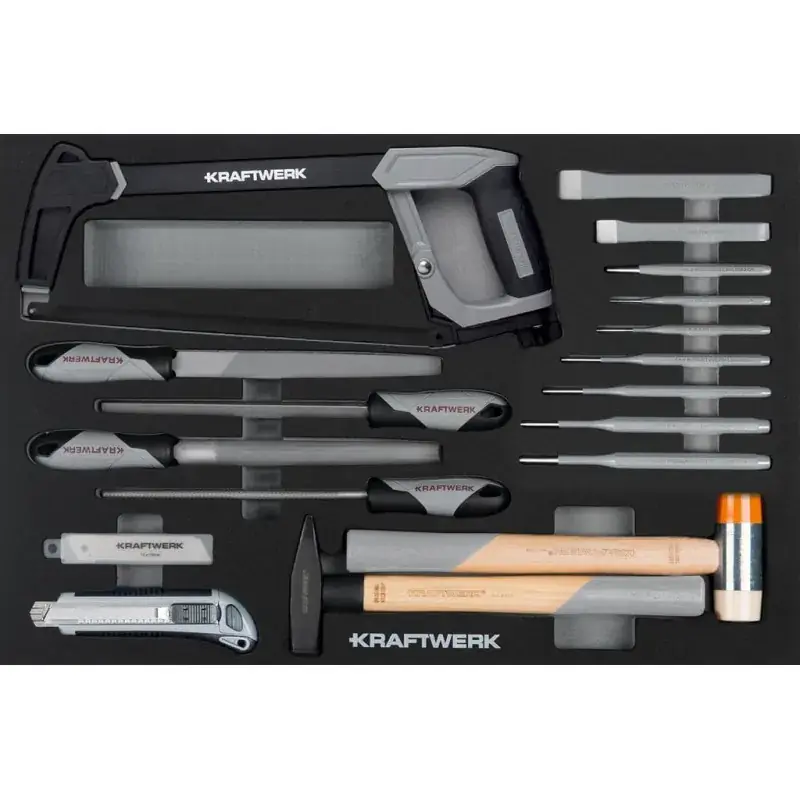 Module d‘outils de frappe, de coupe et de limes BASIC LINE, 27 pièces – KRAFTWERK 105.102.016 Quantité Limitée