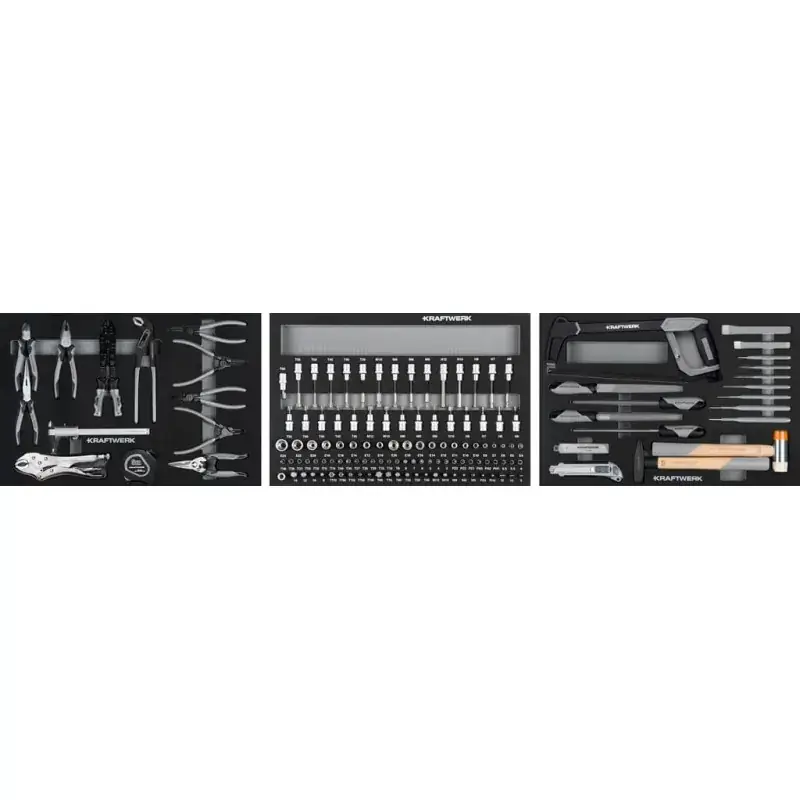 Réduction Composition d‘outils BASIC LINE , 147 pièces - KRAFTWERK 105.103.003