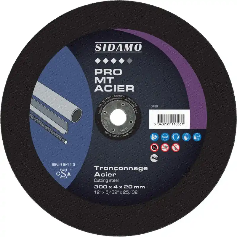 Acheter En Ligne LOT DE 10 DISQUES PRO MT ACIER ALÉS.20MM 300MM - SIDAMO