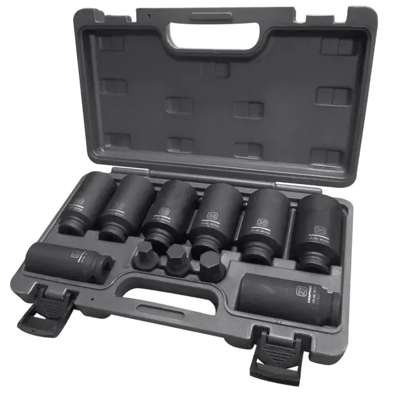 Coffret de douilles à chocs spécial cardan 1/2", 11 pièces - KRAFTWERK 11 pièces 381905 Affaire À Saisir