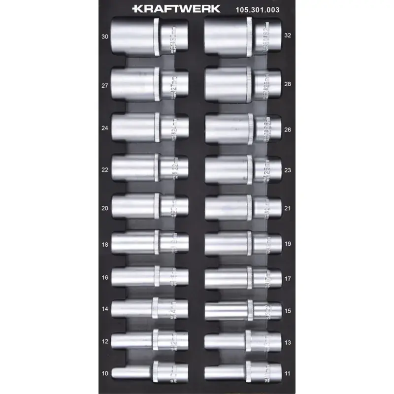 Bon Plan Module de douilles longues 1/2&Prime;, BASIC LINE, 20 pièces, 40×20 – KRAFTWERK 105.301.003