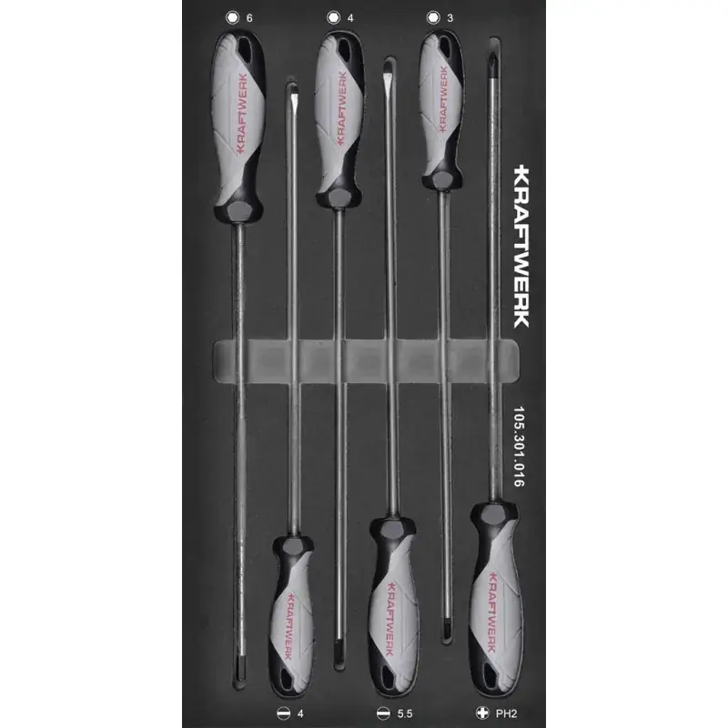 Module de tournevis extra longs BASIC LINE, 6 pièces, 40×20 – KRAFTWERK 105.301.016 Remise