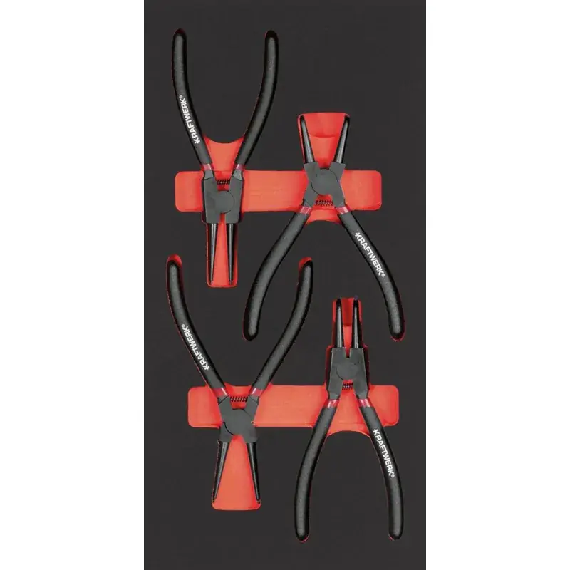 Module de pinces circlips PRO LINE, 4 pièces, 40x20 - KRAFTWERK 105.401.007 Nouvel Arrivage