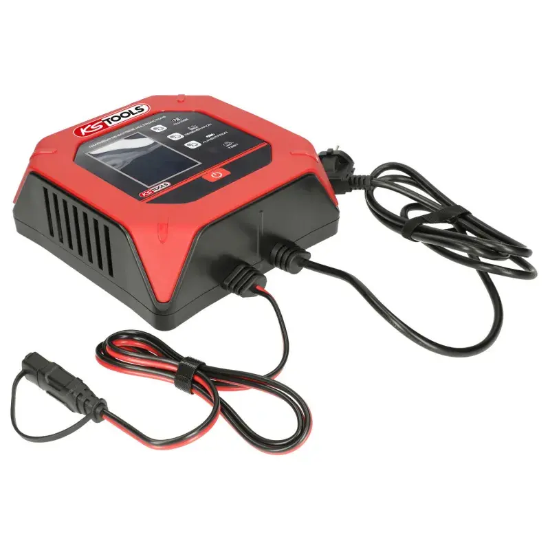 Prix Réduit Chargeur de batterie digital multifonctions 12/24V, 15A/7.5A - KS TOOLS 550.1775