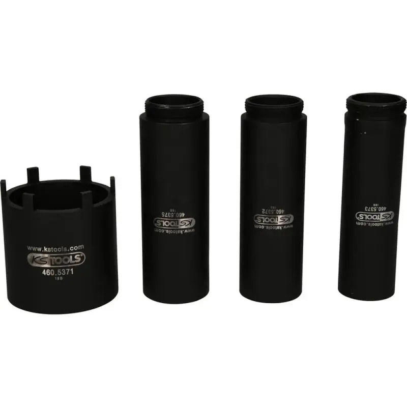 Promotion Jeu de douilles à 6 ergots Ø 63 mm avec 3 tubes de centrage pour Mercedes, 4 pcs KS TOOLS 460.5620