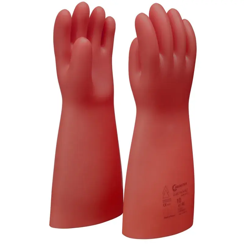 Gants d‘électricien isolés rouges, avec protection mécanique, classe 0 KS TOOLS Dernière Chance