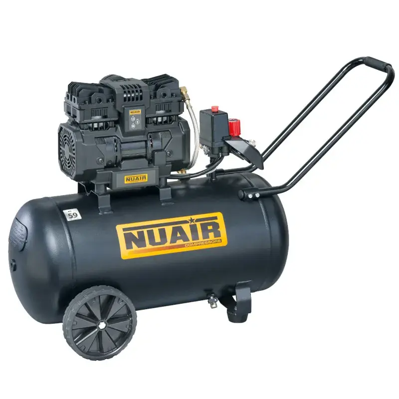 Commander Maintenant Compresseur d‘air à piston SILTEK-TB 50L gamme « sans huile silencieux », 8 bar, 230V – NUAIR 110050NU