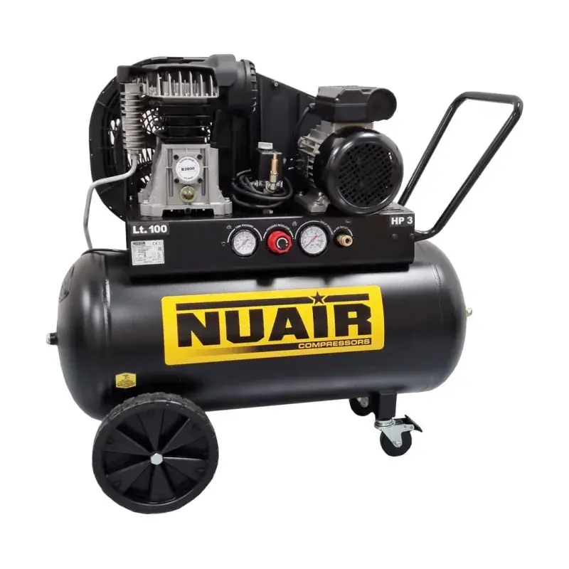 Compresseur d‘air à piston silencieux B2800B, 2CV, 100L, TECH PRO, 10 bar, 230V, - NUAIR 142301NU Réduction