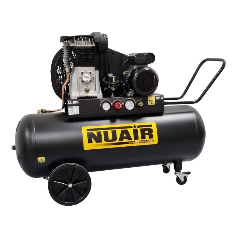 Compresseur d‘air à piston silencieux B3800B, 3CV, 150L, TECH PRO, 10 bar, 230V, - NUAIR 152301NU Soldes