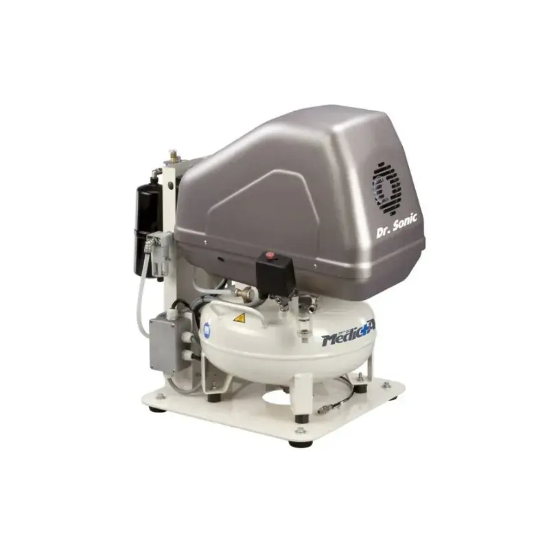 Compresseur d‘air à pistons pour dentiste et labo DrS102/24F/FM/0.75M, 0.75 CV, 24 L - NUAIR 125430NU Super Prix