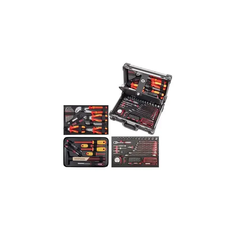 Offre Du Jour Coffret d‘outils isolés Pro Line 1/4&Prime;, 123 pièces – KRAFTWERK 3944.3