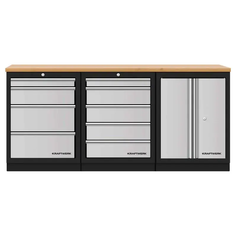 Commande En Gros Mobilier d‘atelier 3 éléments combi-standard MOBILIO - KRAFTWERK 3964K-45S0