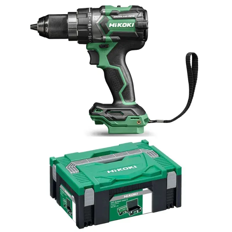 Offre Du Jour Perceuse à percussion 18V 140Nm avec Hit Case (sans batterie ni chargeur) HIKOKI - DV18DCW2Z
