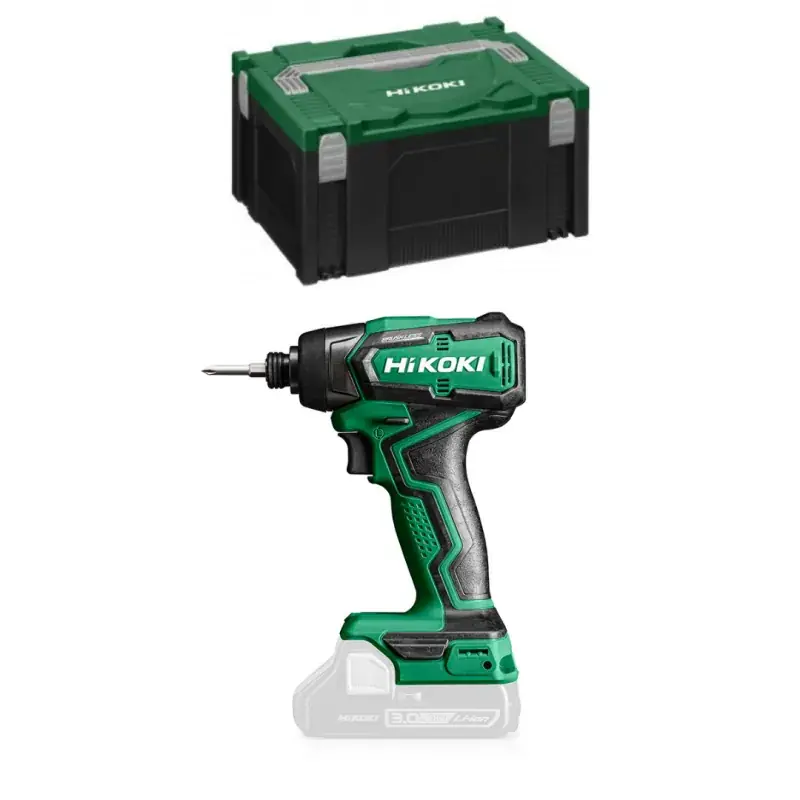 Visseuse à choc 18 V 140Nm emmanchement 1/4 Sans batterie ni chargeur coffret Hitcase HIKOKI – WH18DDW2Z Offre Limitée