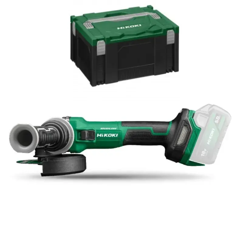 Achat Immédiat Meuleuse 18V 125mm Brushless interrupteur homme mort sans batterie ni chargeur coffret Hitcase HIKOKI – G1813DVFW2Z
