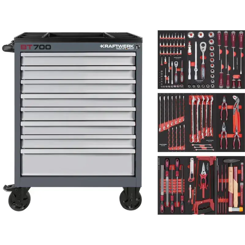 Servante d‘atelier BT LINE BT700 8 tiroirs 143 pièces KRAFTWERK 102.118.101 Achat Immédiat