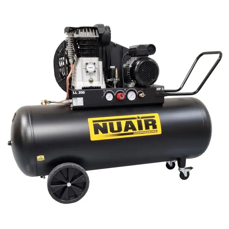 Soldes Compresseur d‘air à piston silencieux B3800B/4T/200 TECH PRO, 10 bar, 400V triphasé – NUAIR 172511NU
