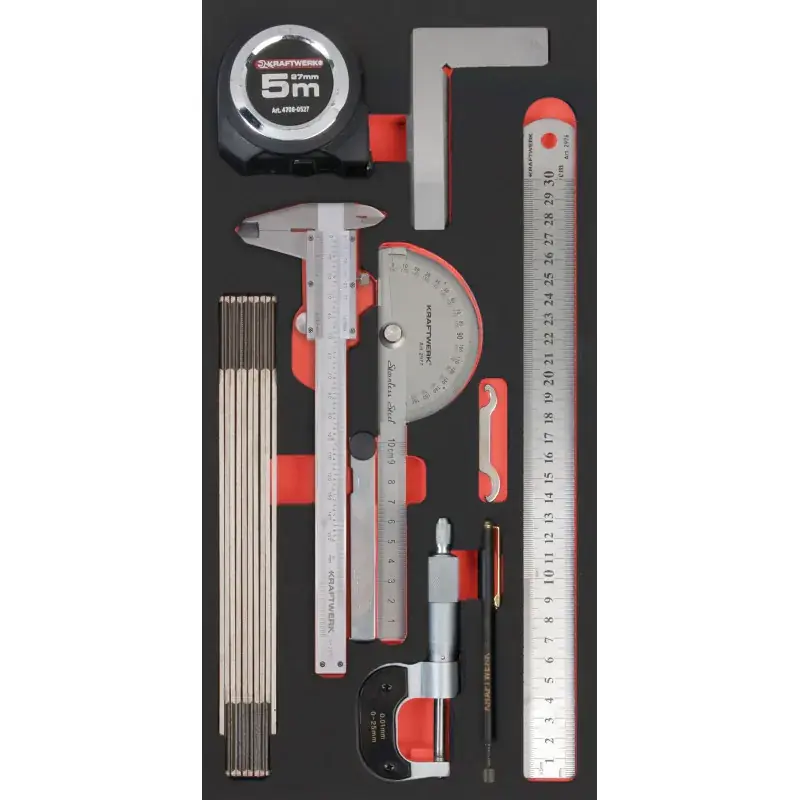 Offre Limitée PRO LINE EVA insert d‘outils de mesure 9 pièces 20x40 cm KRAFTWERK 105.401.046