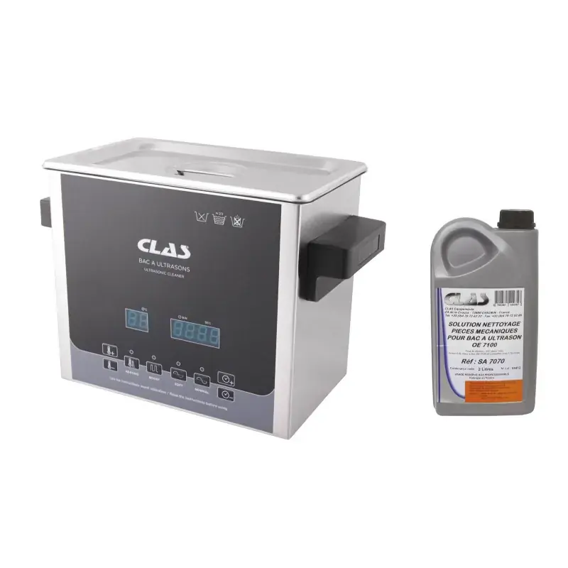 Commander Vite Bac a ultrasons 3l 100w 40khz + solution de nettoyage concentree 25% CLAS OE 7270