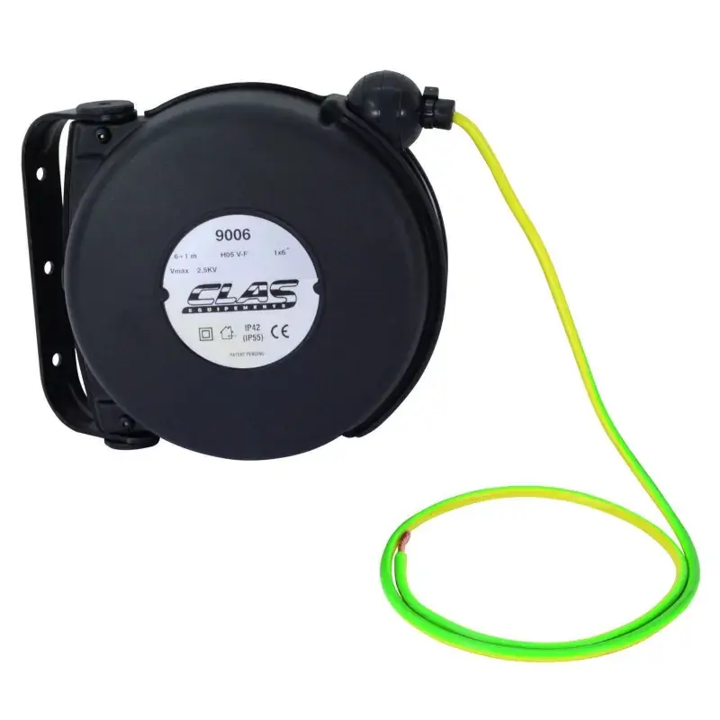 Affaire À Saisir Mini enrouleur 1x6mm2 pour mise a la terre 6+1m CLAS OE 0500