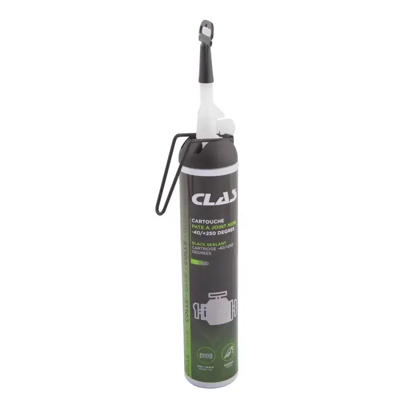 Cartouche pate a joint noire -40/+250 degres 200ml CLAS CO 1020 Livraison Express