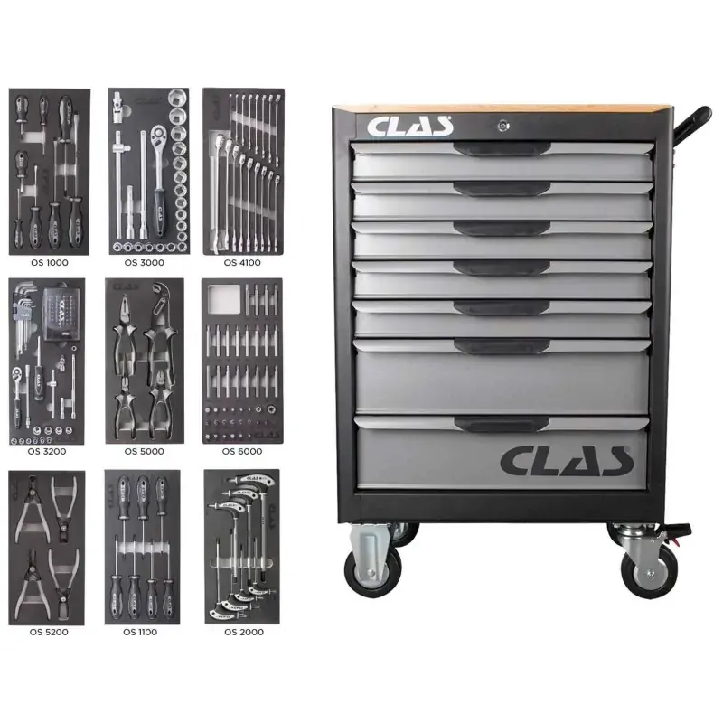 Offre Spéciale Servante 7 tiroirs + 172 outils CLAS EG 7205