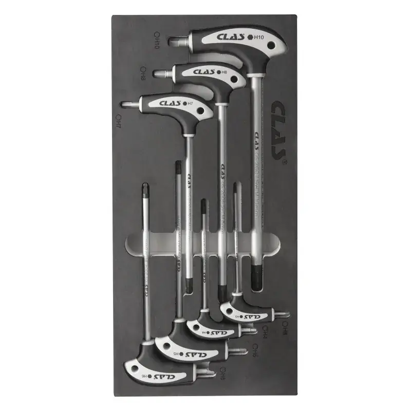 Insert cles en t hexagonal 3-10mm (7 pcs) CLAS OS 2000 Remise