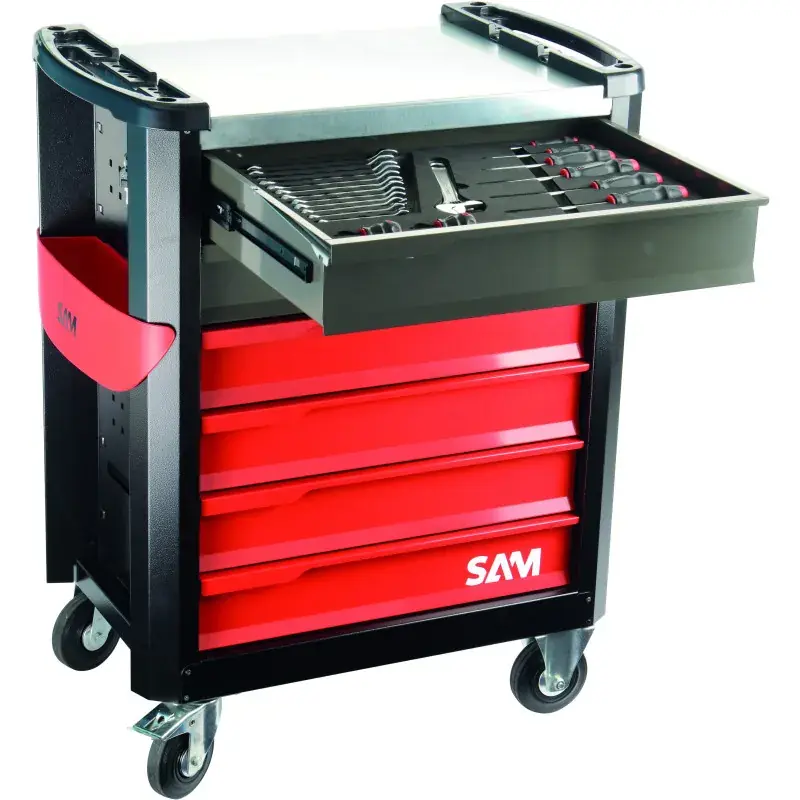 Servante Servi-630N - 6 Tiroirs - 200 Outils - Maintenance Industrielle Sam Outillage - Cpp-200M4 Super Prix