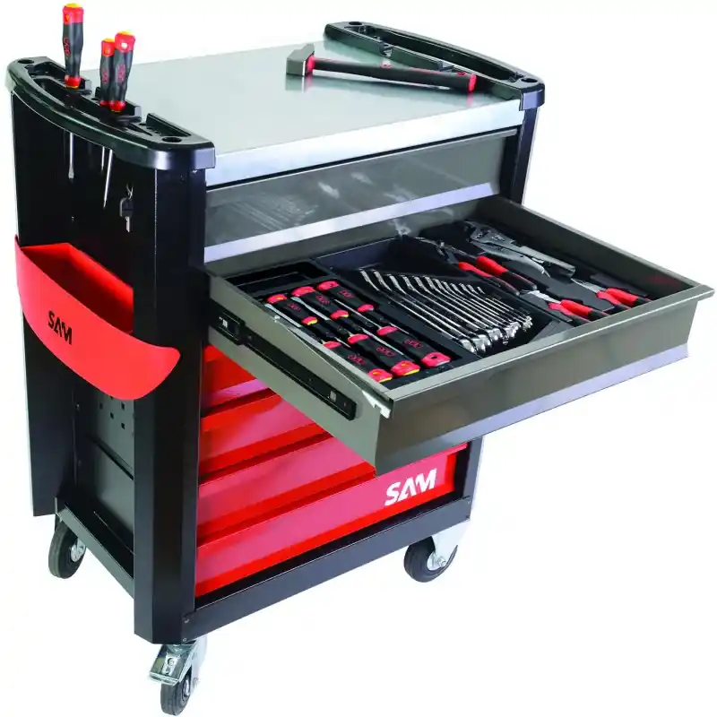 Offre Du Jour Servante Servi-630N - 6 Tiroirs - 65 Outils - Maintenance Industrielle Sam Outillage - Cpp-65Mms