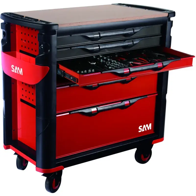 Servante 416-Bxl – 6 Tiroirs – 202 Outils – Maintenance Industrielle Sam Outillage – Cpp-Xl Expédition Rapide