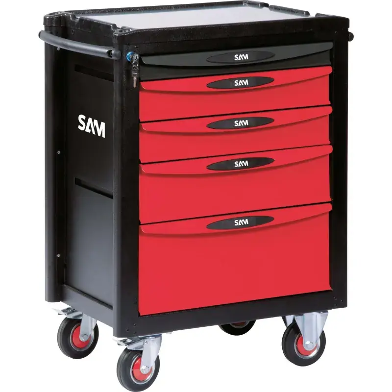 Jusqu&rsquo;à Épuisement Des Stocks Servante 40 – 5 Tiroirs – Plateau Alu Sam Outillage – Servi-5Ral