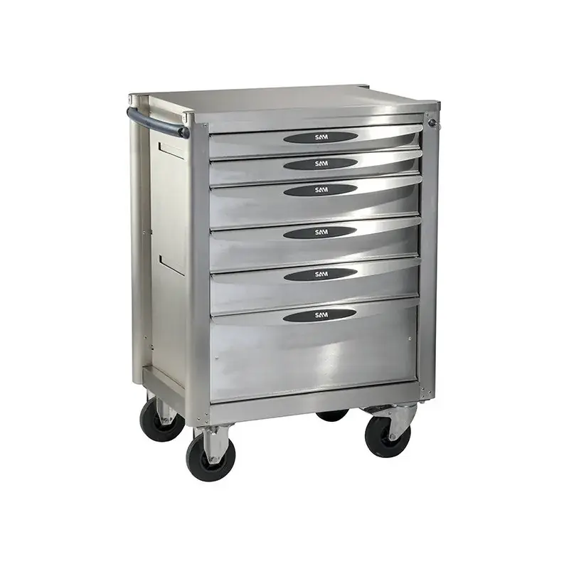 Servante 40N – 6 Tiroirs – Version Inox Sam Outillage – Servi-640Nx Dernier Modèle
