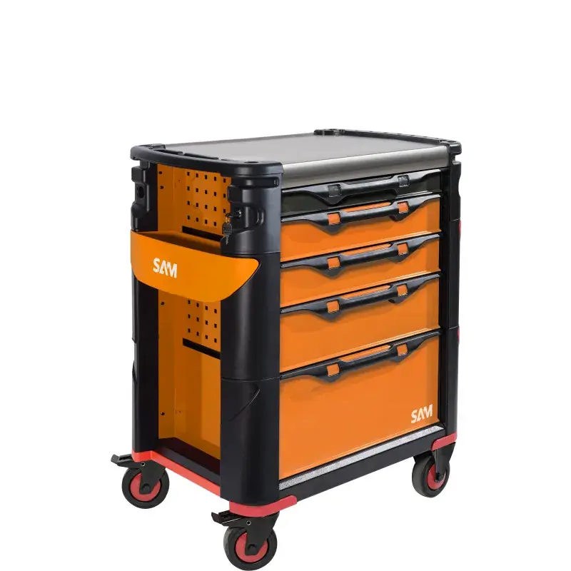 Top Vente Servante 41 – 5 Tiroirs – Avec Support Sam Outillage – Servi-Hyb