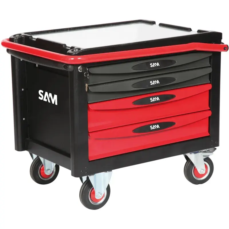 Rouleuse Atelier 40 – 4 Tiroirs Sam Outillage Servi-R40R Retour Gratuit