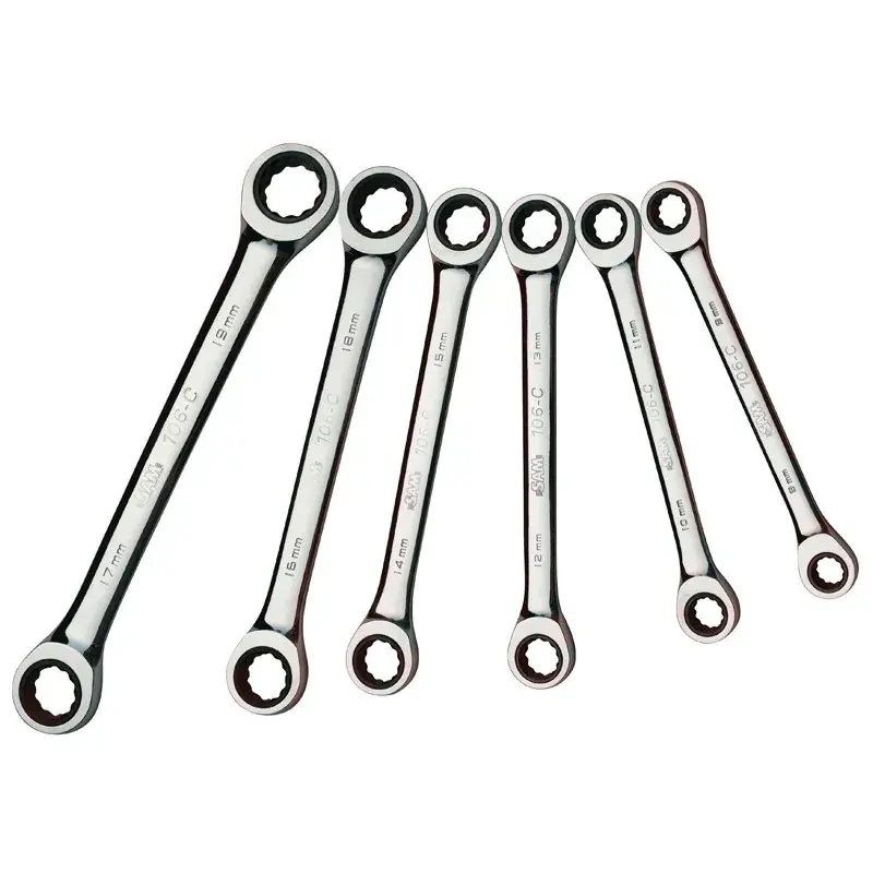 Réduction Cle Polygonale A Cliquet 8 A 19 Mm – Jeu De 6 SAM Outillage – 106C-J6