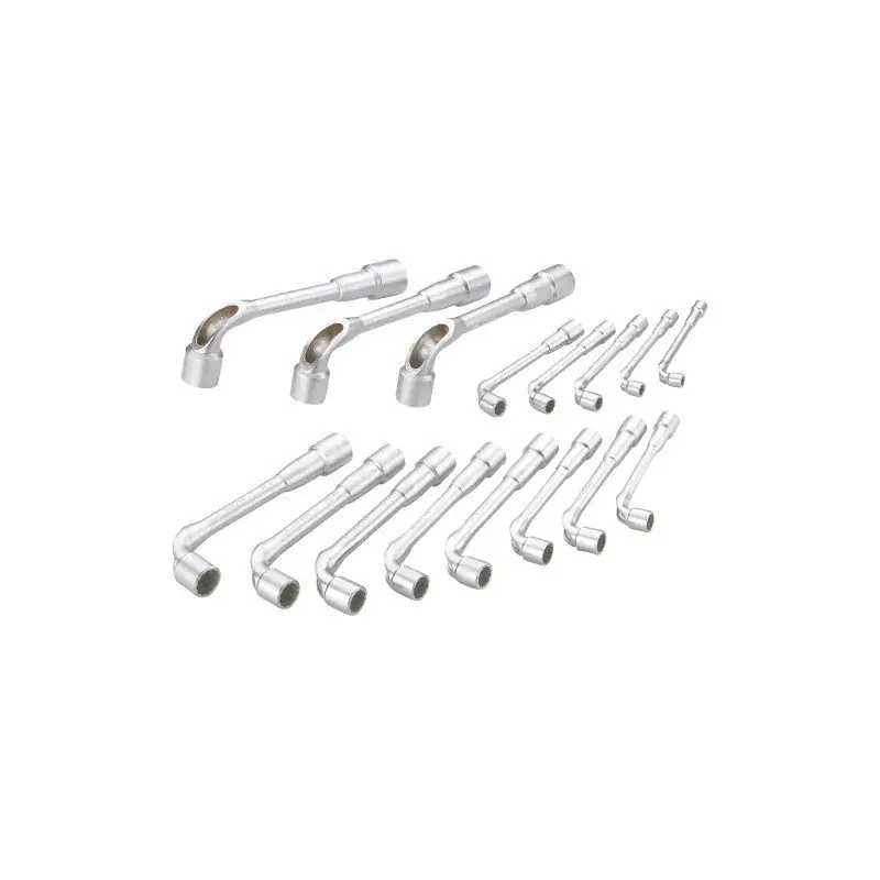 Cle A Pipe Debouchee 6/12 Pans De 8 A 24 Mm - Jeu De 16 SAM Outillage - 93-J16 Commande En Gros