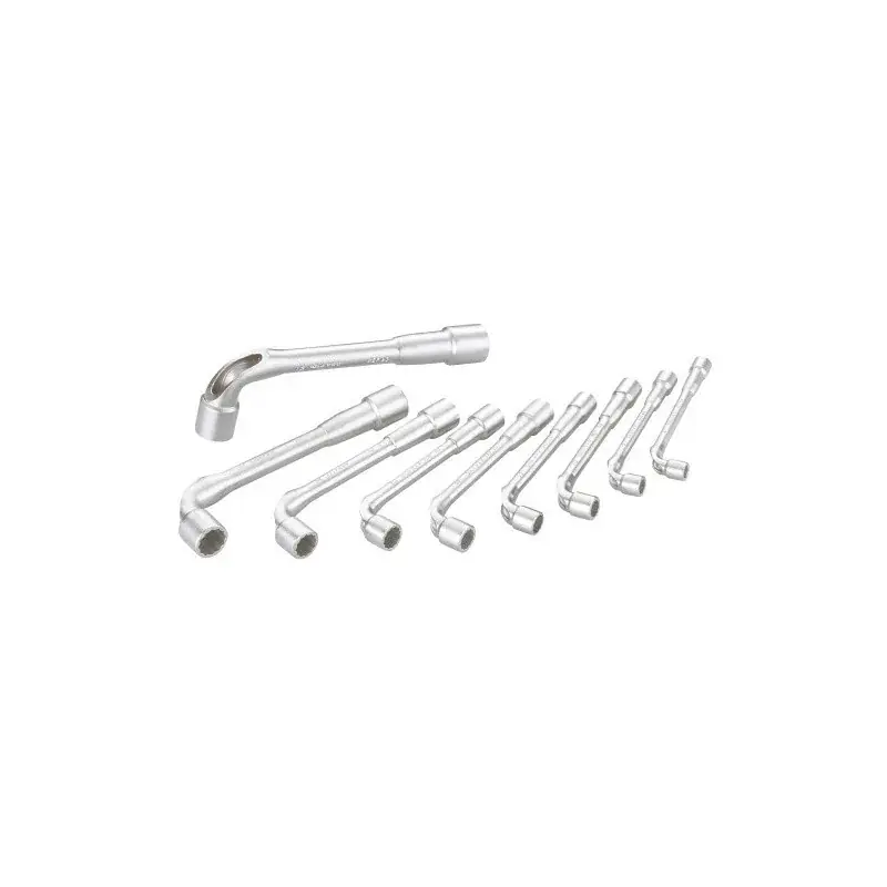 Remise Cle A Pipe Debouchee 6/12 Pans De 8 A 19 Mm - Jeu De 9 SAM Outillage - 93-J9