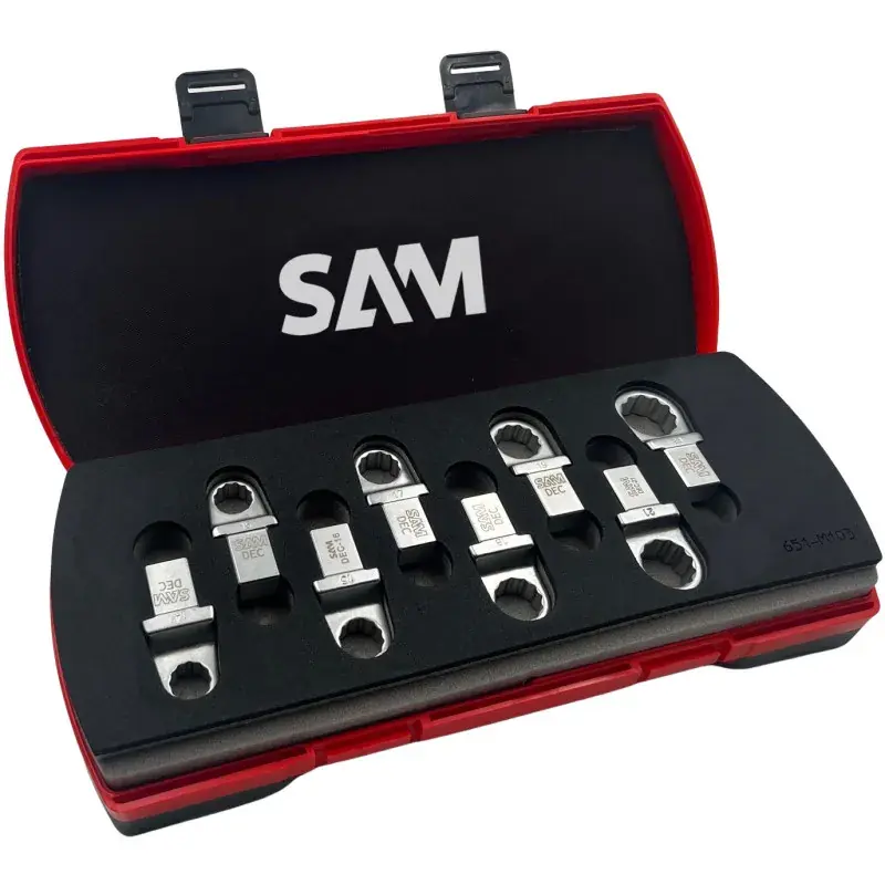 Embout Rectangulaire A Oeil Deporte 14X18 Mm – Coffret De 9 SAM Outillage – DEC-J10 Dernier Modèle