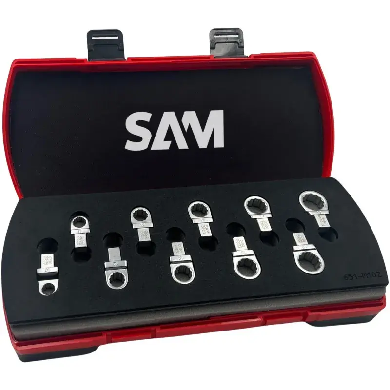 Produit De Marque Embout Rectangulaire A Œil Déporté 9X12 Mm – Coffret De 11 SAM Outillage – DEC0-J11