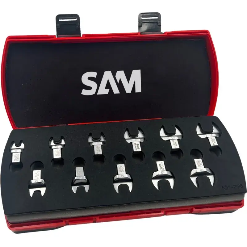 Embout Dynamometrique 9X12 A Fourche En Mm - Coffret De 11 SAM Outillage - DFC0-J11 Authentique