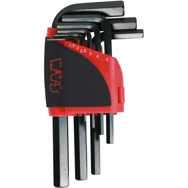 Ratelier 9 Cles Males Courtes 6 Pans 1,5 A 10 Mm SAM Outillage - 62-R9A Super Prix