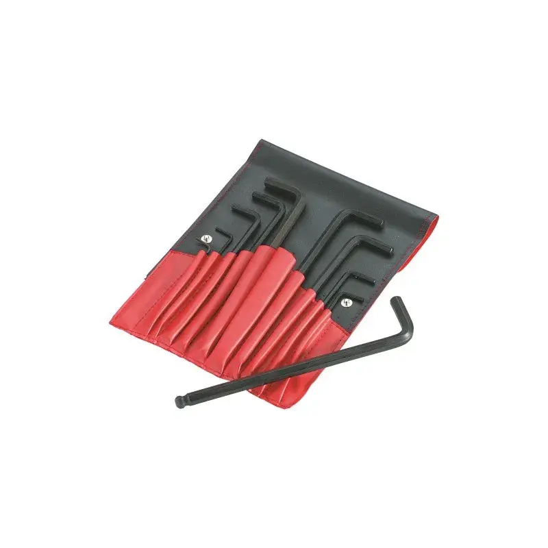 Cle Male Courte Coudee 6 Pans En Mm - Trousse De 10 SAM Outillage - 62-TR10 Satisfait Ou Remboursé