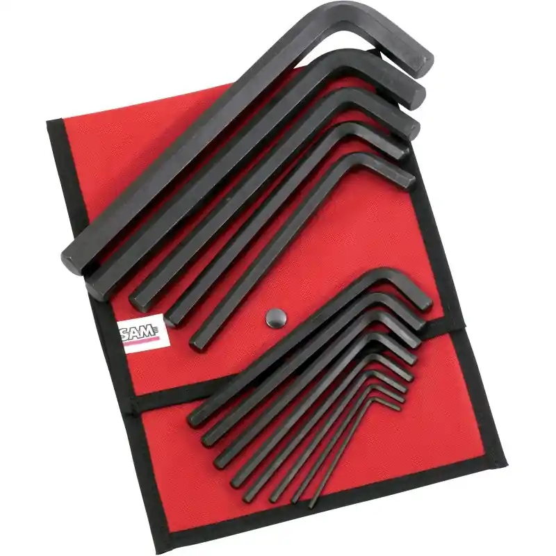 Meilleur Choix Cle Male Courte Coudee 6 Pans En Mm – Trousse De 13 SAM Outillage – 62-TR13