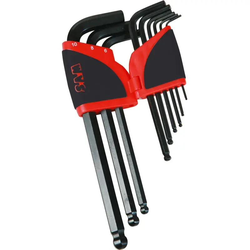 Nouvel Arrivage Ratelier De 9 Cles Males De 2,5 A 10 Mm + Clip SAM Outillage - 67-AR9A-FME